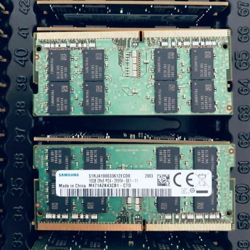 16GB Samsung DDR4 RAM 2RX8 PC4-2666V-SE1-11 S1RJA100033612ECD0 M471A2K43CB1-CTD - 第 1/2 張圖片