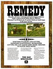 1970s John Deere Sickle Mowers - Original Print Advertisement (8.5in x 11in)