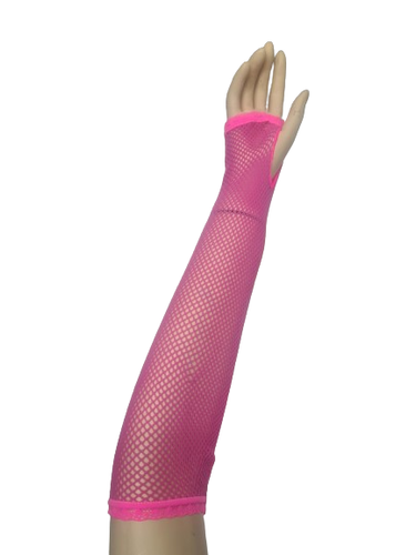 Long Fishnet Fingerless Gloves Accessory - Picture 4 of 6