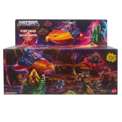 Point Dread and Talon Fighter - Masters Of The Universe - Mattel - Case Fresh