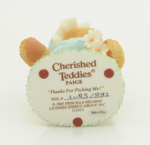 CHERISHED TEDDIES PAIGE 112413 THANKS FOR PICKING ME - - Picture 5 of 6