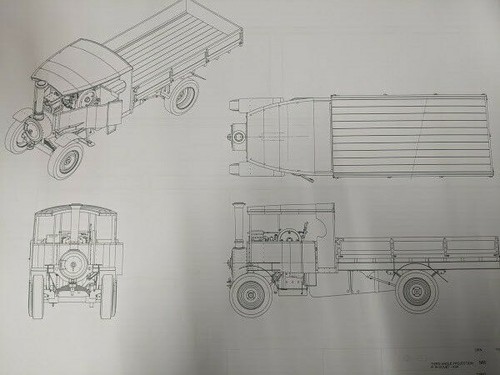 6" Scale Foden 6 Ton C Type Steam Wagon Drawings/Plans - 第 1/5 張圖片