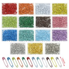 120x Small Colorful Plated Safety Pins 19MM Art Crafting Sewing DIY Accessories