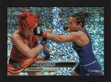 2018 Topps Chrome UFC - #60 Carla Esparza Card Diamond Hot Box Refractor
