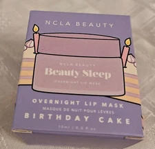 NCLA Beauty Sleep Overnight Lip Mask Birthday Cake 15 ml/0.5 fl oz Full Size NIB