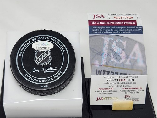 GRANT FUHR signed OILERS official game puck JSA COA - Picture 2 of 2