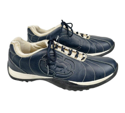Marc Ecko Fast Track Mens Full Grain Blue Leather  Sneakers US Size 9