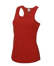 Wicking Breathable Gym Running Training Vest Shirt Top Ladies Cool AWDis JC015