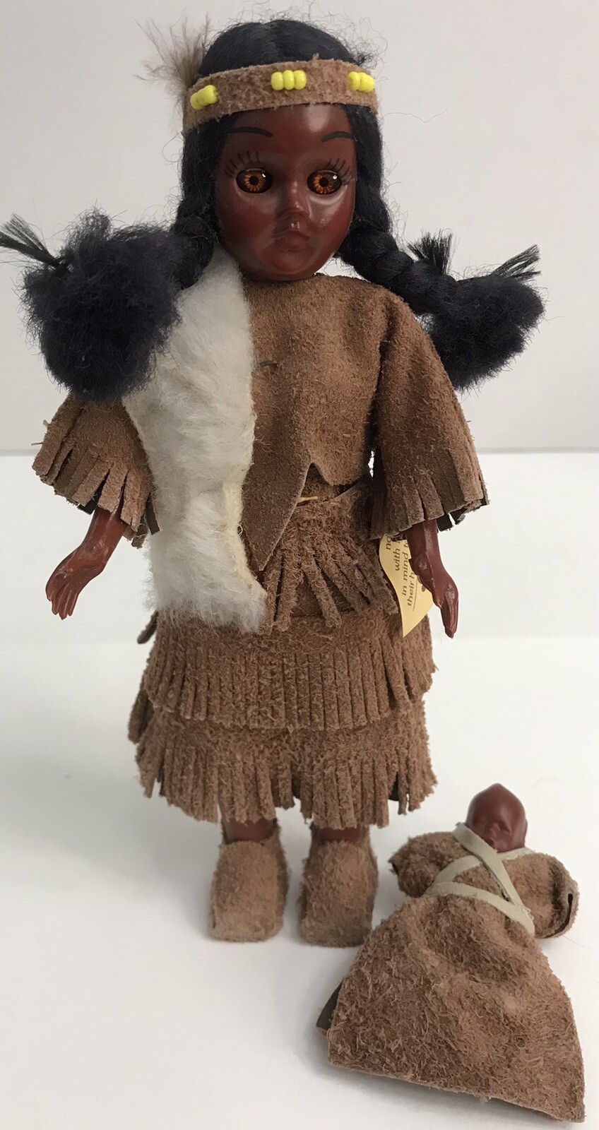 Vintage Carlson Dolls Cherokee Indian Princess & Baby 7