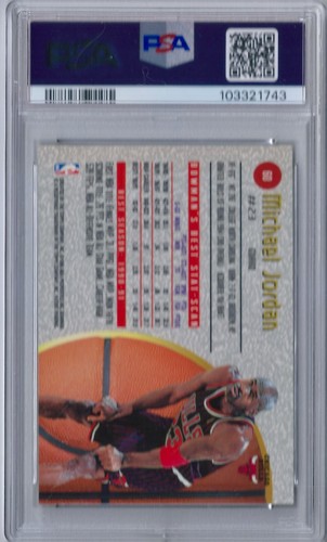 1997-98 Bowman's Best Michael Jordan #60 PSA 9 Mint - Picture 2 of 2