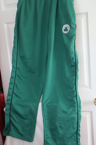 Boston Celtics Pants Mens 2XL/2XG Green NBA Pockets Black Stripe Pull On EUC - Picture 2 of 8