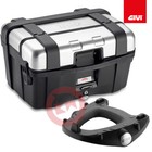 GIVI Set Top-Case Monokey Trekker TRK46N Plaque SR45 Yamaha Tmax 500 2001-2007