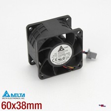 Delta Pfc0612de System Cooler Fan 60x60x38mm 4-Pin 12V Dual Ball 12k Rpm