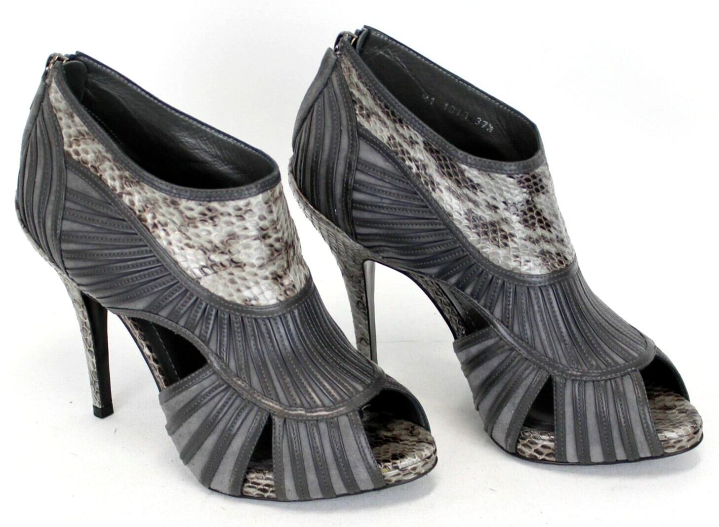 CHRISTIAN DIOR Grey Python "Temptation" Strappy B… - image 2