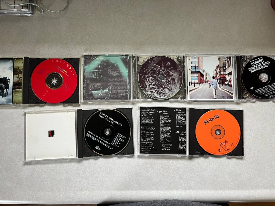 5 CD Alternative Rock Lot Oasis Soul Asylum Ben Folds Five Alanis Morisette Art Foto 3 de 3