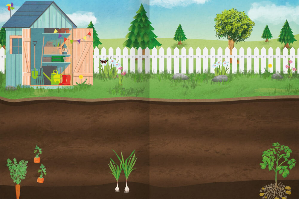 Thumbnail - Erstes Stickern – Garten