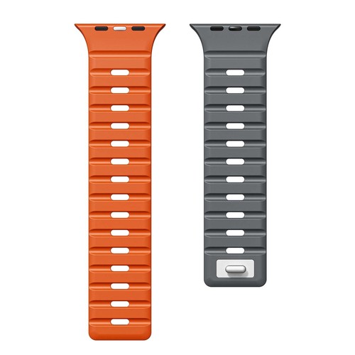 For iWatch Band Series 10 9 8 7 6 5 4 3 SE Ultra Magnetic Silicone Wrist Strap - Photo 23 sur 47