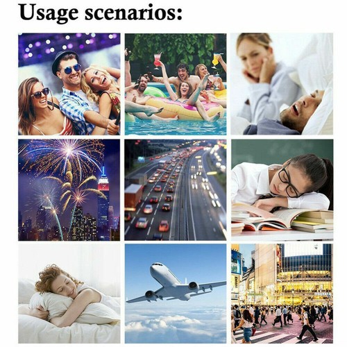Silicone Ear plugs 25db Earplugs Sleeping Snore Shooting Work Noise Cancelling - Picture 6 of 12