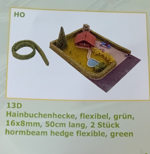 2 X 50cm Ho/ OO Flexible garden hedge by Jordan. Product 13D - Picture 5 of 5