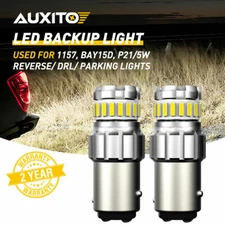 2X CANBUS AUXITO 1157 LED Turn Signal Reverse Parking Light DRL Bulb 6500K White