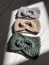 Handmade Knit Headband Ear Warmers, 3  fer, Women/Teen