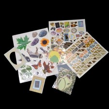 Vintage Scrapbooking Stickers Embellishment and Stencil Lot 1990s Corners Travel