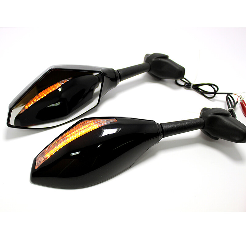 LED Turn Signal Mirrors For 2005 2006 2007 2008 2009 2010 KAWASAKI