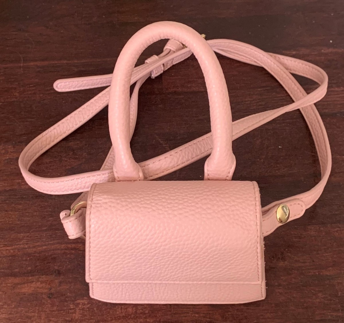 FOREVER 21 mini pink CROSSBODY BAG PURSE wallet Satchel 4.5