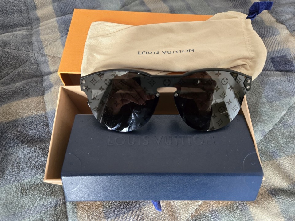Louis Vuitton Z1082E WAIMEA Monogram Black Gray Men's Sunglasses eBay