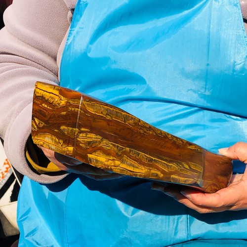 Esmalte de roca de piedra cruda áspera ojo de tigre natural 7,67 lb Madagascar 101 - Imagen 13 de 15
