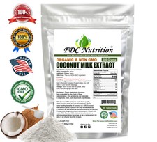 FDC NUTRITION Coconut Milk EXTRACT Powder 1.1 LBS ORGANIC GMO FREE