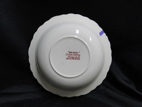 Crown Ducal Bristol Pink, Flowers & Birds: Cereal Bowl, 6 3/4", As Is - Picture 9 of 10