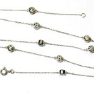 14k white gold 2.75ct lab created diamond station pendant necklace 4.7g 17.5" — photo 7