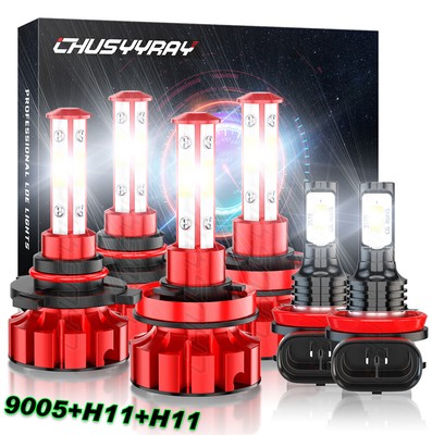 For Honda CR-V CRV 2015 2016 2017-2019 Combo LED Headlight +Fog Light Bulbs Kit