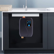 Mini Klein Durchlauferhitzer 3.5 KW elektronisch Tankless Water Heater Schwarz