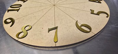 Zifferblatt Zahlen - 25 mm Ziffern - Laser Cut Metallic Gold Basteln DIY