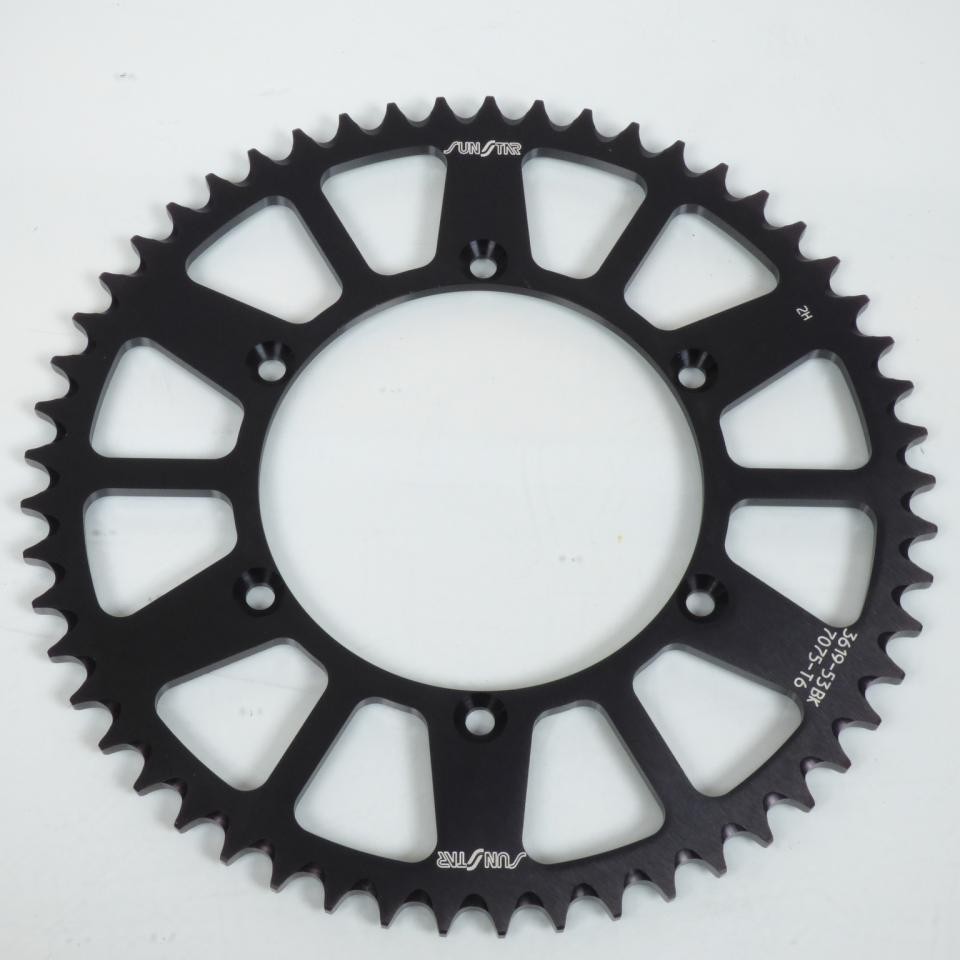 Couronne de transmission Sunstar en acier trempé 53 dents pour KLX 650 R
