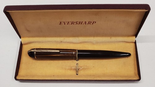 PLUMA ESTILOGRÁFICA EVERSHARP SKYLINE DE COLECCIÓN EN ESTUCHE ORO 14K SIN PROBAR - Imagen 5 de 5