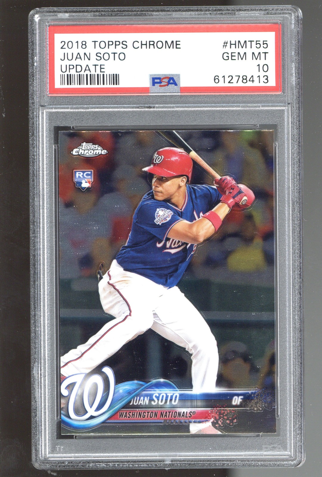 2018 Topps Chrome Update #HMT55 Juan Soto PSA 10 ROOKIE RC