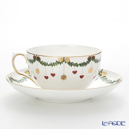 Royal Copenhagen Starfluted Cup & Saucer 280ml 2503086 1019974 Christmas - Picture 2 of 7