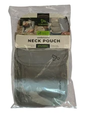 Travelon Travel Pouch Rfid Blocking Undergarment Neck Pouch Travel Wallet, Gray