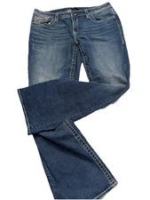 Vigoss Women’s Slim Boot Jeans Chelsea Sz 15/16 Heritage Fit Flared Leg 33”long
