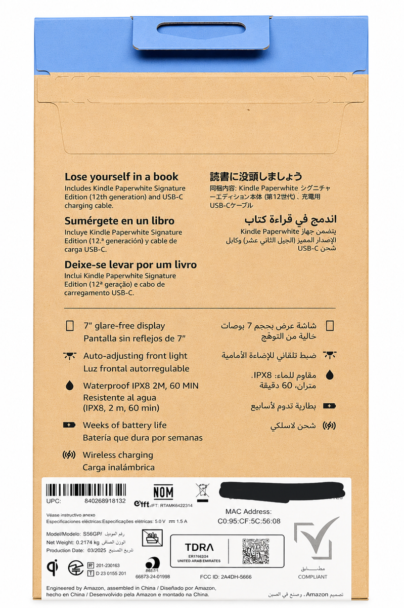 Amazon Kindle Paperwhite Signature Edition 32GB - 12th gen 2024
