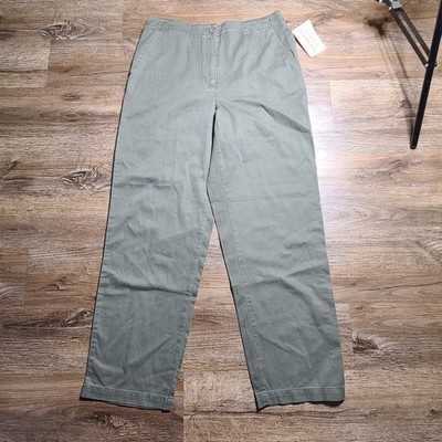 Classic Elements Pants Womens Size 12 Olive 100% Cotton With Tags