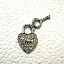 Designer Dior Zipper Pull Charm Silver Tone R...