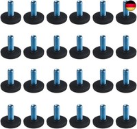Tovot 24 StüCk M8 Verstellbare MöBelfüßE StellfüßE HöHenverstellbare FüßE Nivell
