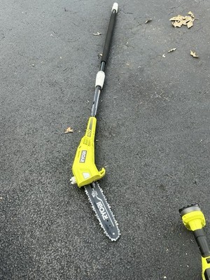 RYOBI 40V Cordless Battery Pole Chainsaw 10 in Bar Green/Black