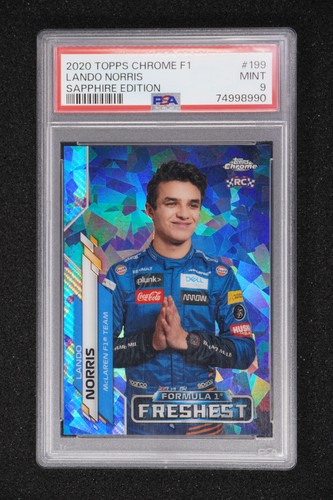 2020 Topps Chrome F1 - Lando Norris Sapphire Edition #199 PSA 9