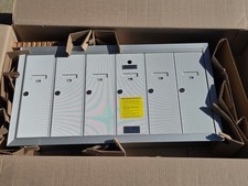 OPEN BOX Florence 1250-6HA Locking Metal Mailbox 6 Compartment Anodized Aluminum