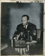 Foto de prensa 1953 sargento Clifford Reuther, Departamento de Policía de Nueva Orleans